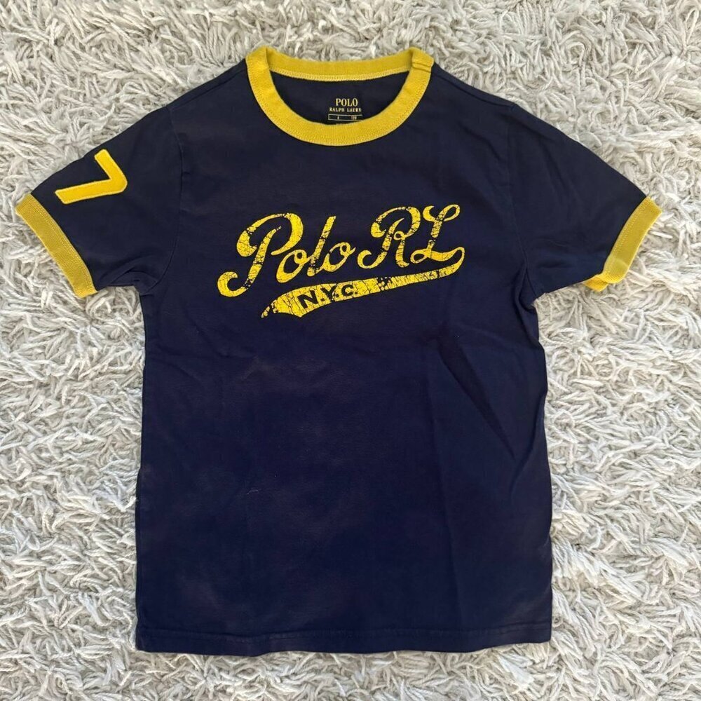 🗽 Polo Ralph Lauren Boys’ Cotton T-Shirt - Vintage Polo RL NYC Print 🗽